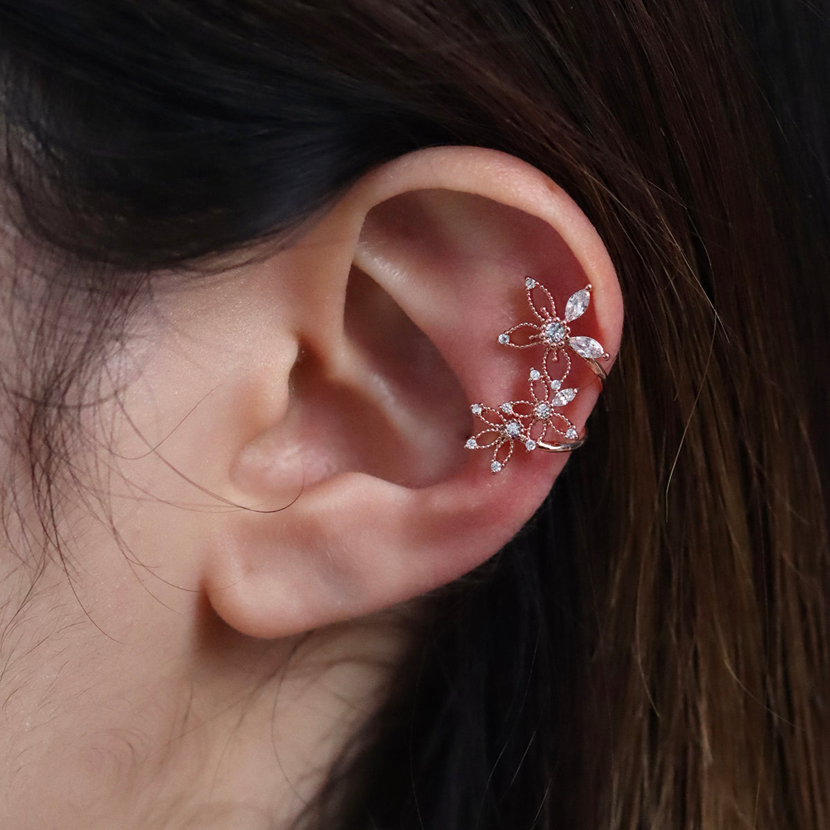 Flower Cubic Cluster Cuff-3
