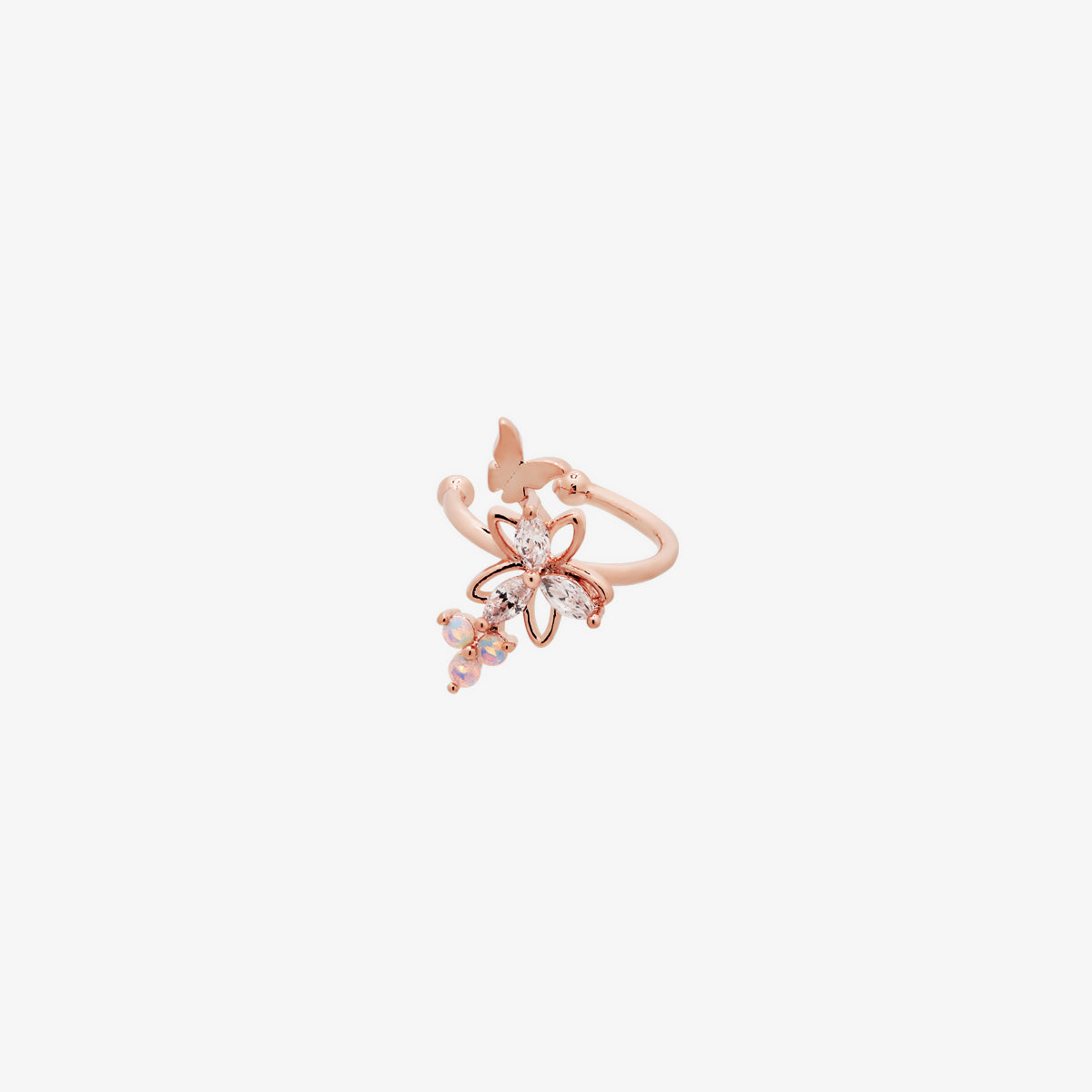 Butterfly And Cubic Flower Cuff-5