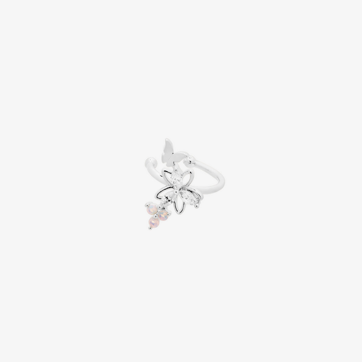 Butterfly And Cubic Flower Cuff-4