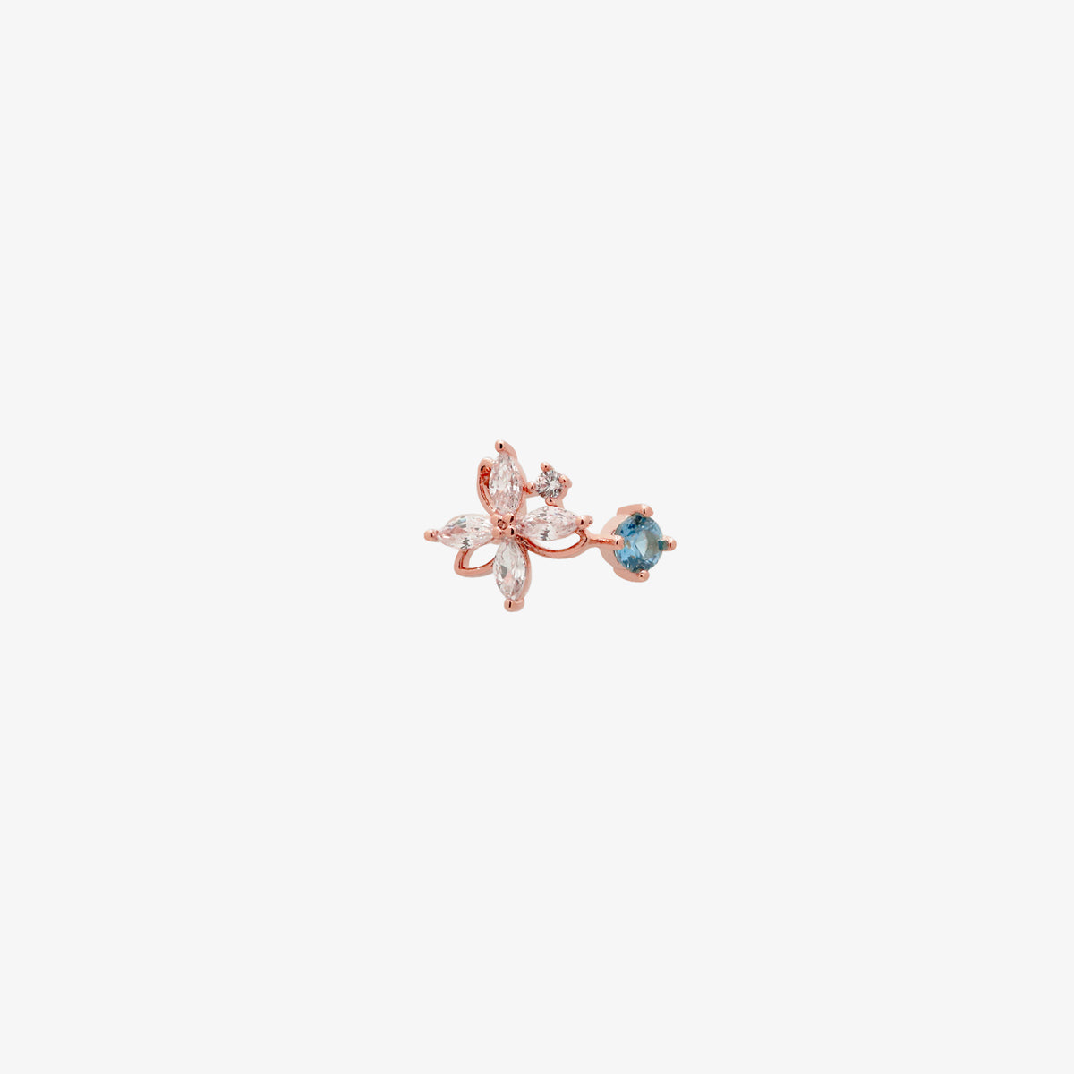 Blue Flower Ear Cuff-5