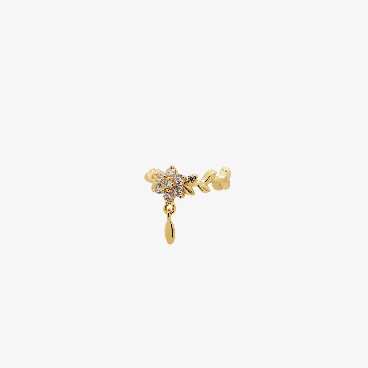 Flower Dangle Ear Cuff-0