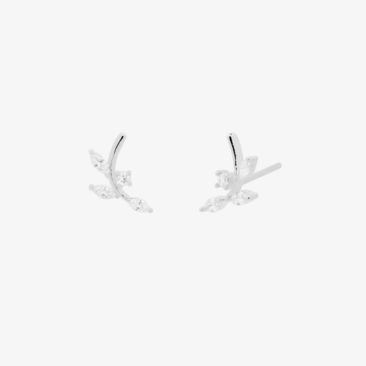 Cubic branch climber earrings-4