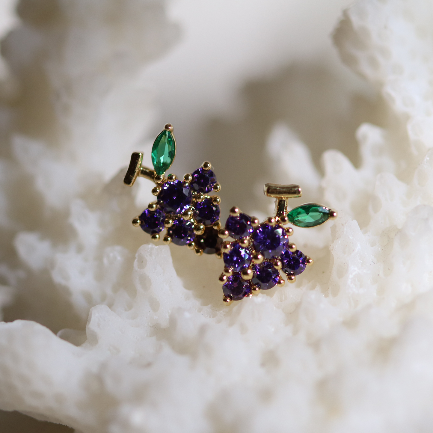 Grapes earrings-1