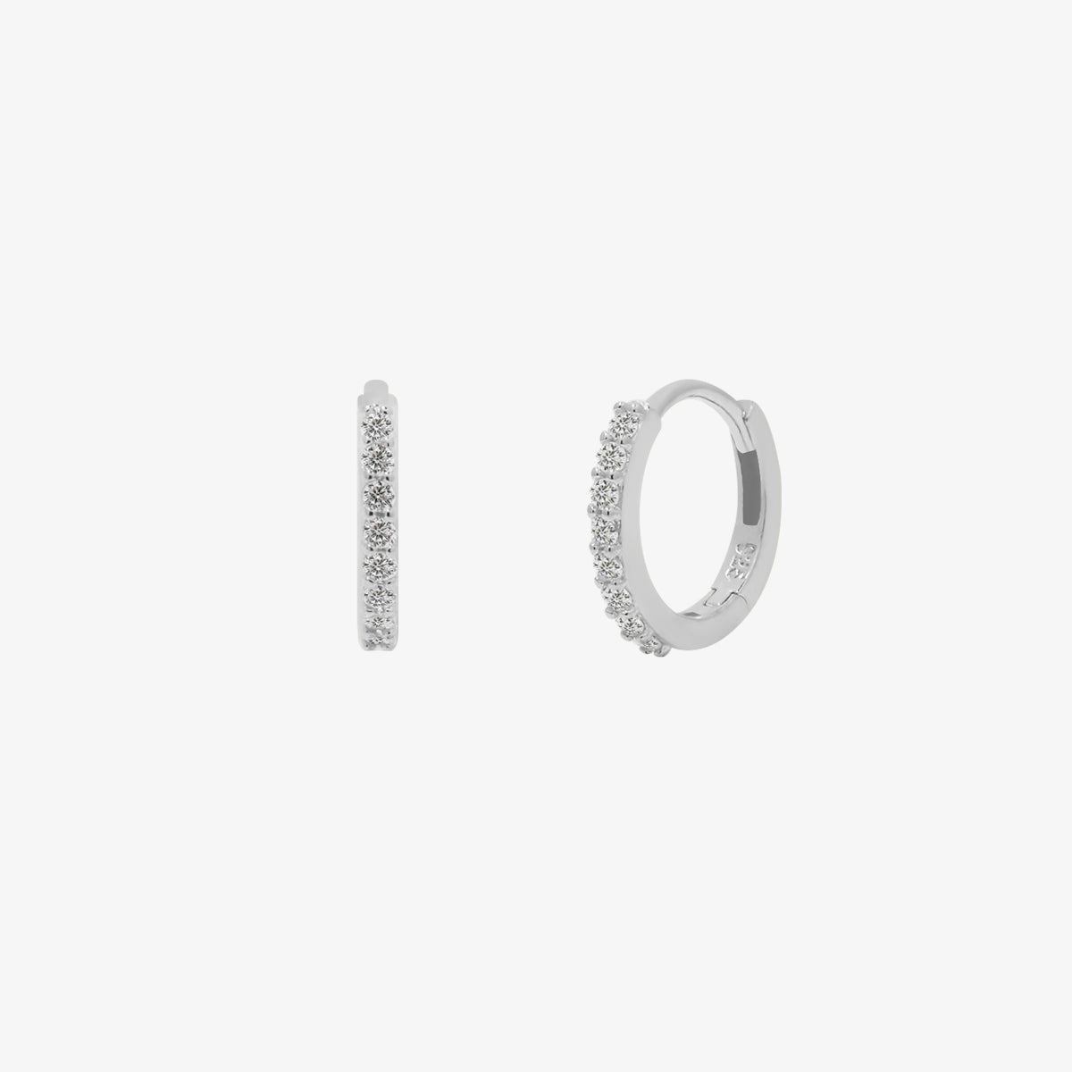 Classic Pave Huggie Earring-4