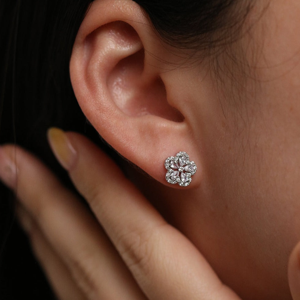 Blossom flower earrings-1