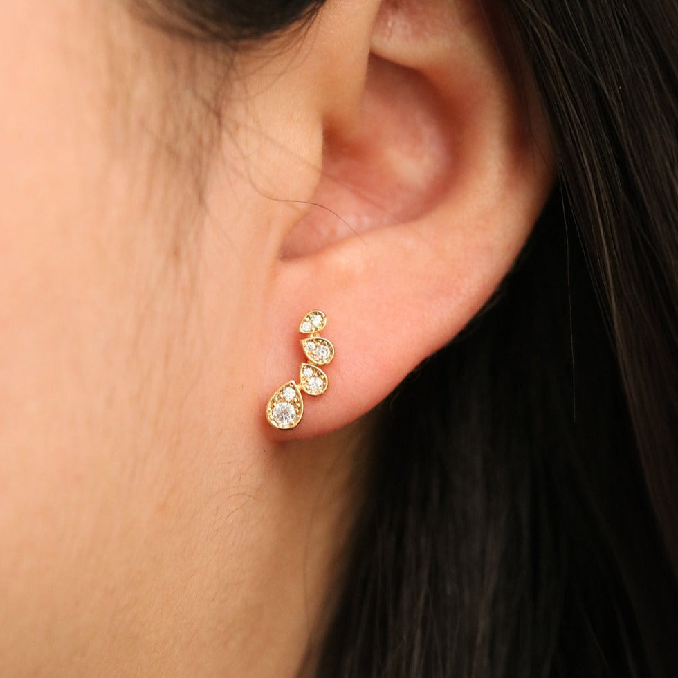 Tear Drop Wing Earrings-1