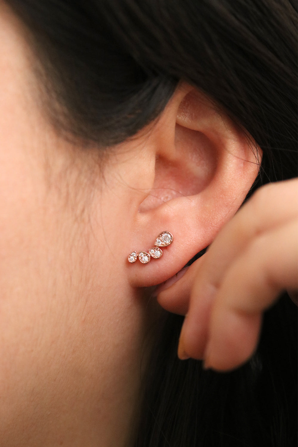 Tear Drop Wing Earrings-4