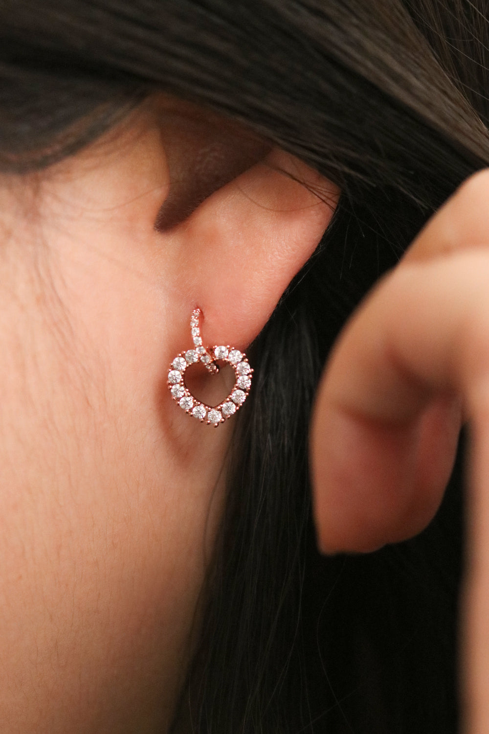 Heart Dangle Earrings-3