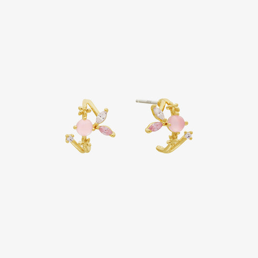 Pink fairy earrings-0