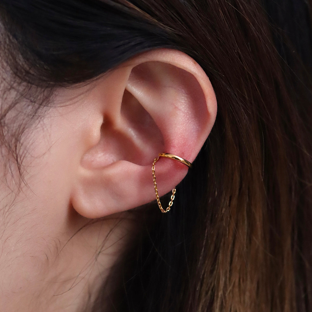 Chain Drop Ear Cuff-1