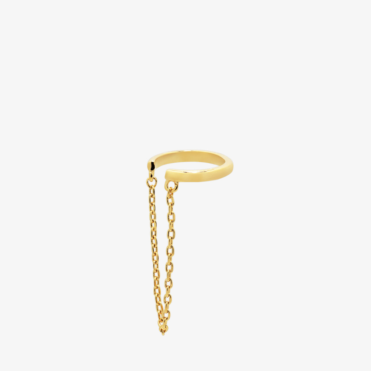 Chain Drop Ear Cuff-0
