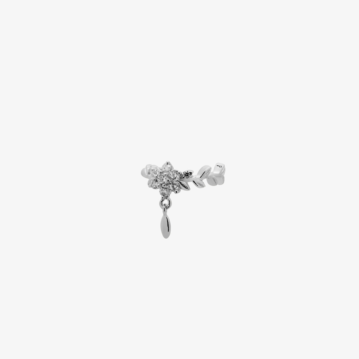 Flower Dangle Ear Cuff-4