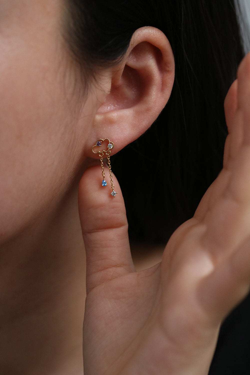 Cloud drop earrings-3