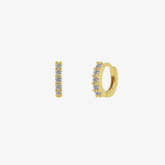 Crown huggie earring-0