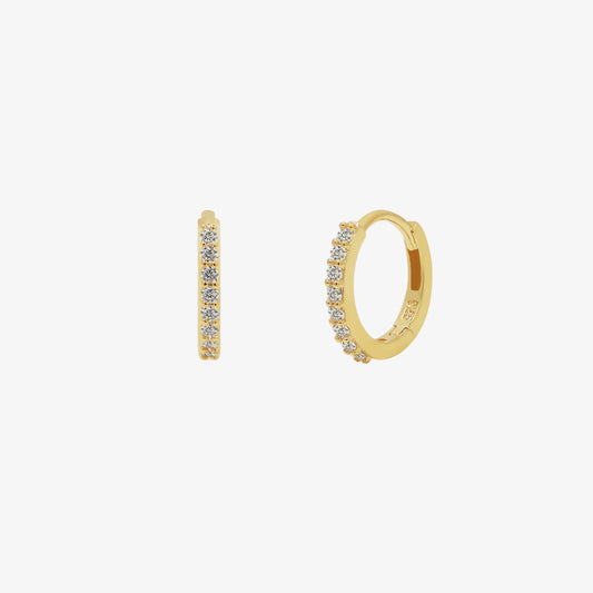 Classic Pave Huggie Earring-0