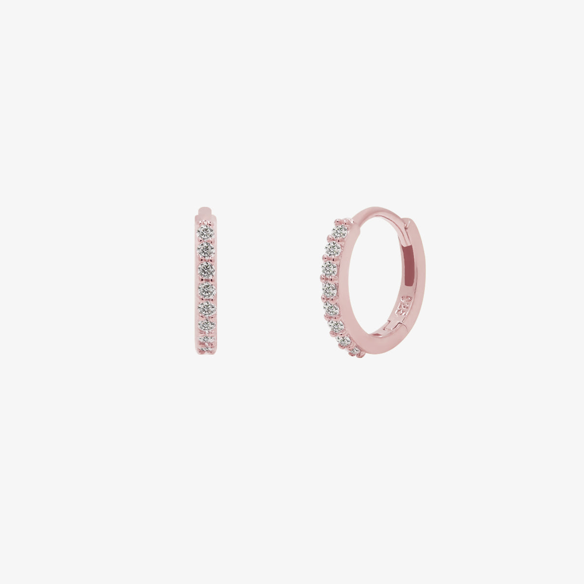 Classic Pave Huggie Earring-5