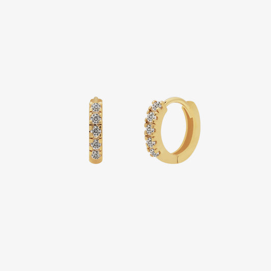 Crystal Huggie Earring-0