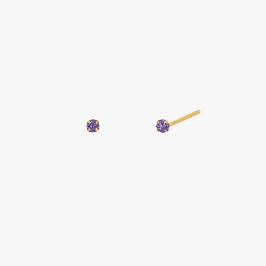 Amethyst 3mm studs-0