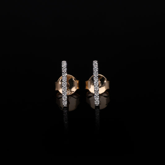 Bar Stud Earrings-0