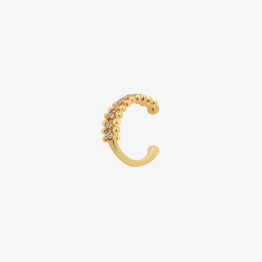 Dotted Cubic Ear Cuff-0