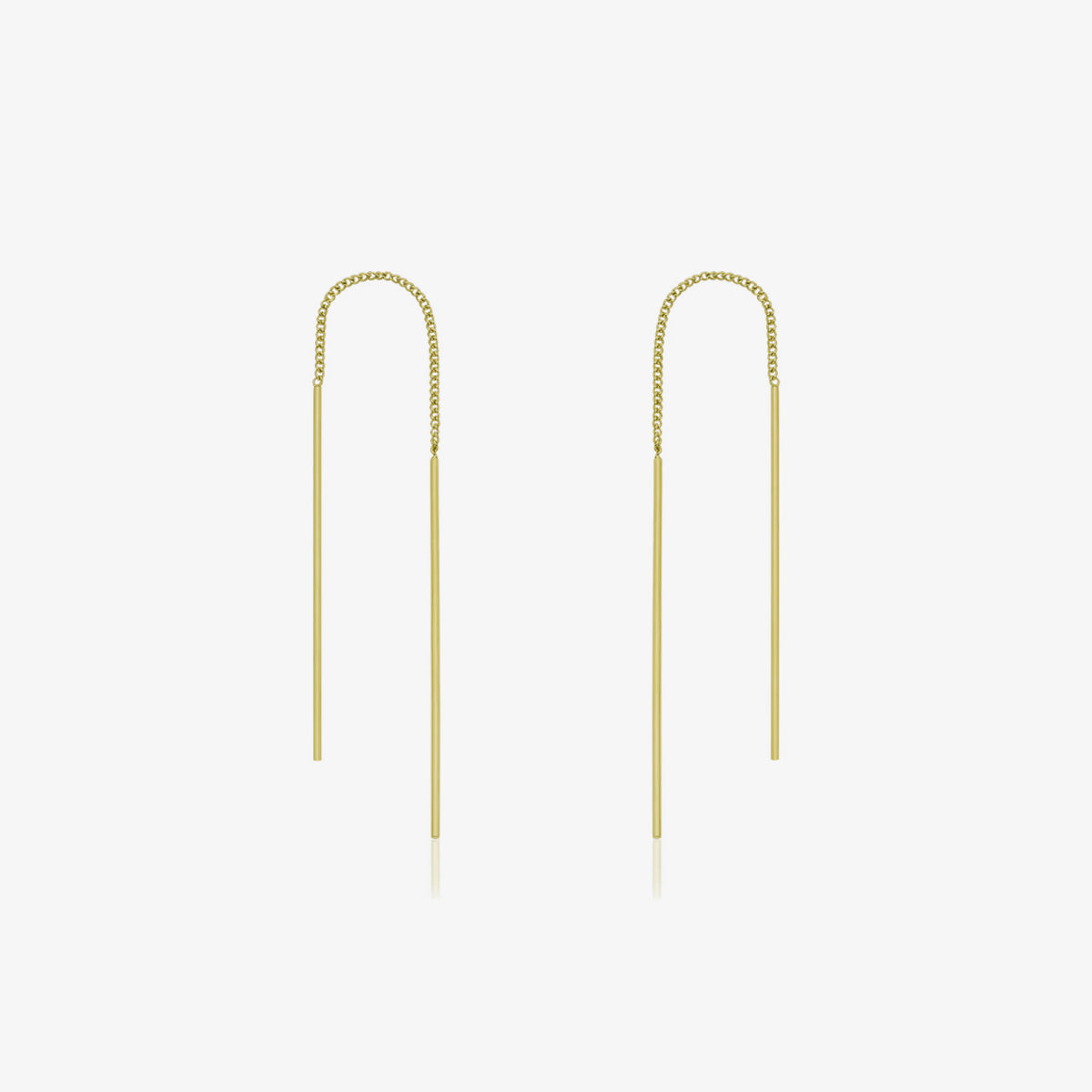 Drop stick long threader earrings-0