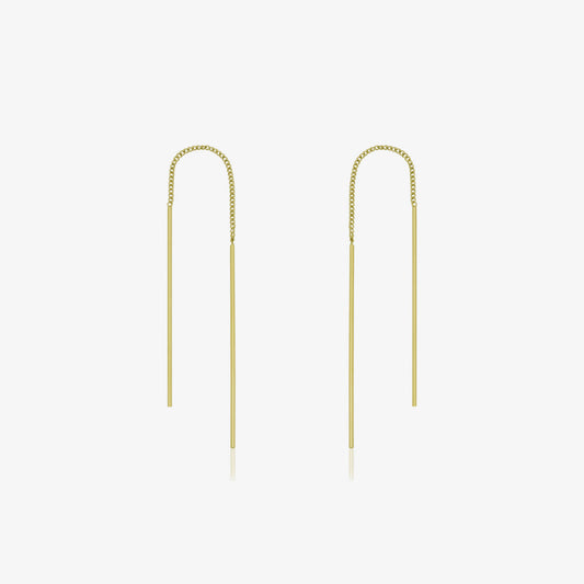 Drop stick long threader earrings-0