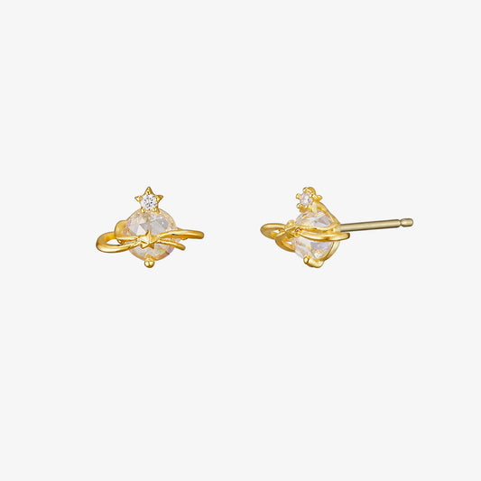 Princess saturn earrings-0